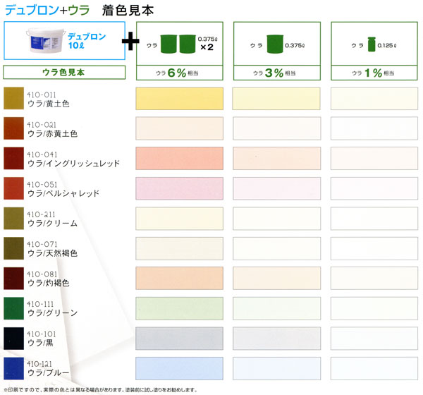 着色見本